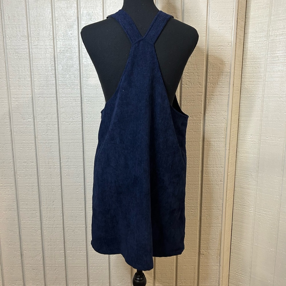 ModCloth Sociable Scholar Corduroy Pinafore Jumper Overall Dress, size small. - Picture 6 of 7